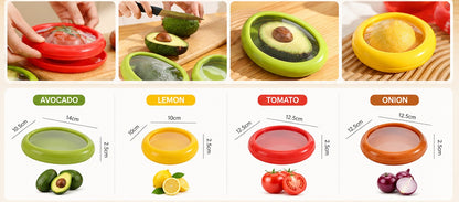 Reusable Fruit Vegetable Keepers Set of 4, Fridge Food Storage Saver